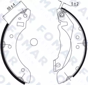 FOMAR FRICTION fo9027 -  Комплект тормозных колодок